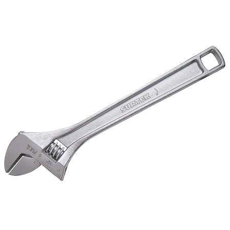 Surtek Adjustable wrench 10" Chromium-plated 510